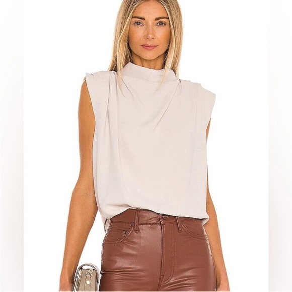 Amanda Uprichard Sleeveless Fabienne Top in Bone Size Large - Picture 1 of 10